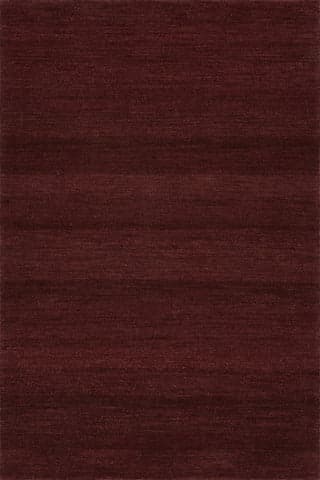 Isolated view of Wine Rectangle Hollis Solid Wool Rug by Nate Berkus, showcasing its design