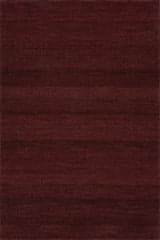 Isolated view of Wine Rectangle Hollis Solid Wool Rug by Nate Berkus, showcasing its design
