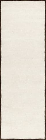 Isolated view of Ivory Runner Pierre Wool Rug, showcasing its design
