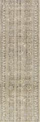 Isolated view of Light Grey Runner Kailani Indoor/Outdoor Washable Rug, showcasing its design