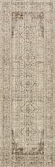 Isolated view of Brown Runner Zelly Medallion Washable Indoor/Outdoor Rug, showcasing its design
