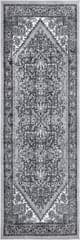 Isolated view of Grey Runner Snowflake Medallion Rug, showcasing its design