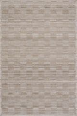 Isolated view of Brown Rectangle Sahari Modern Woven Striped Washable Rug, showcasing its design