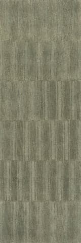 Isolated view of Olive Runner Starke Broken Stripe Wool Rug, showcasing its design