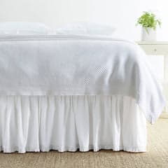 Classic Ruffle Bed Skirt | White