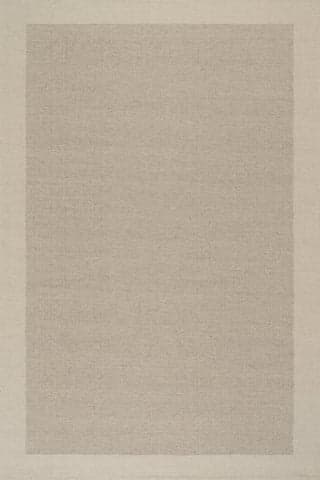 Isolated view of Ivory Rectangle Zenya Hand Woven Wool Rug, showcasing its design