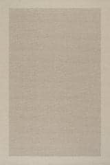 Isolated view of Ivory Rectangle Zenya Hand Woven Wool Rug, showcasing its design