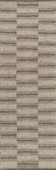 Isolated view of Brown Runner Mateo Striped Wool Cozy Rug by Nate Berkus, showcasing its design