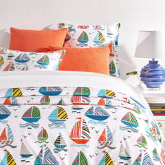Sailboats Duvet Cover | Multi