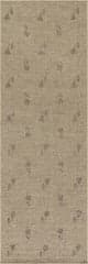 Isolated view of Burgundy Runner Flora Floral Washable Rug by Nate Berkus, showcasing its design