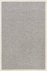 Isolated view of Grey Rectangle Jannel Simply Solid Indoor/Outdoor Rug, showcasing its design