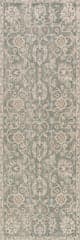 Isolated view of Green Runner Xavena Floral & Paisley Transitional Rug, showcasing its design