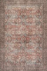 Isolated view of Multicolor Rectangle Chester Antiqued Jute-Blend Rug, showcasing its design