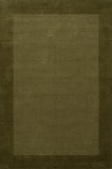 Isolated view of Verdant Green  Sanami Striped Bohemian Rug, showcasing its design