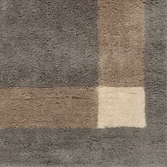 Isolated view of Slate Swatch Silja Bordered Rug, showcasing its design