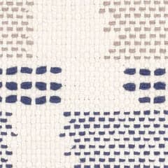 Tread Lightly Handwoven Cotton Rug Swatch | Navy