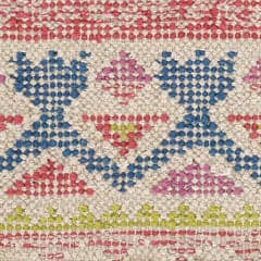 Stony Brook Hand Loom Knotted Cotton Rug Swatch | Multi