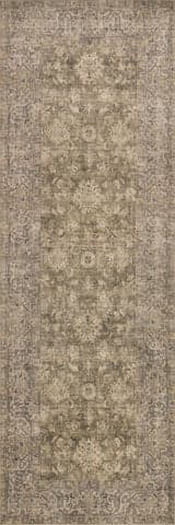 Isolated view of Green Runner Westfield Antiqued Jute-Blend Rug, showcasing its design