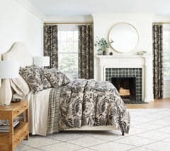 Antigua Linen Sham | Black