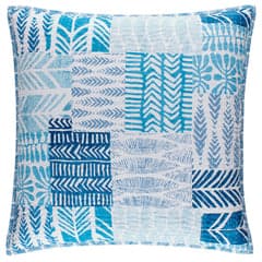 Block Print Patchwork Sham | Blue