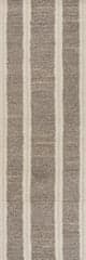 Isolated view of Grey Runner Elvine Modern Striped Wool Rug, showcasing its design