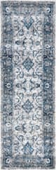 Isolated view of Blue Runner Oriental Herati Rug, showcasing its design