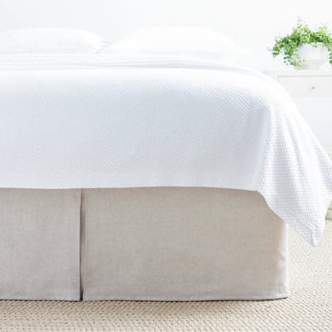 Lush Linen Bed Skirt | Natural