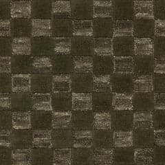 Linthea Modern Checkered Handmade Wool Rug Swatch | Green