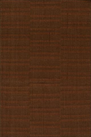 Isolated view of Rust Rectangle Oriya Wool Modern Transitional Rug, showcasing its design