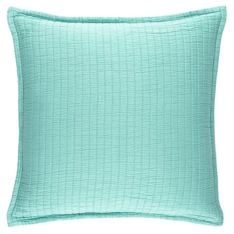 Boyfriend Matelasse Sham | Soft Turquoise