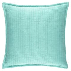 Boyfriend Matelasse Sham | Soft Turquoise