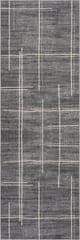 Isolated view of Grey Runner Noryn Abstract Washable Rug, showcasing its design