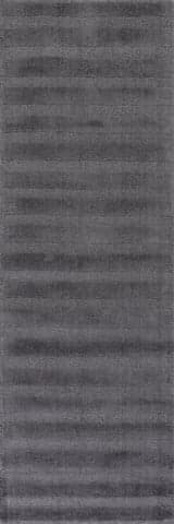 Isolated view of Charcoal Runner Vestry Striped Wool Rug, showcasing its design