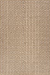 Isolated view of Natural Rectangle Cirella Modern Chevron Indoor/Outdoor Rug, showcasing its design