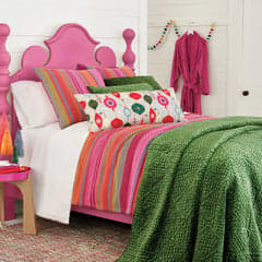 Parisienne Velvet Quilted Sham | Evergreen