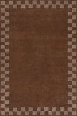 Treva Transitional Checkered Rug | Brown
