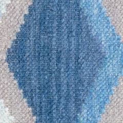 Safety Net Handwoven Wool Rug Swatch | Blue