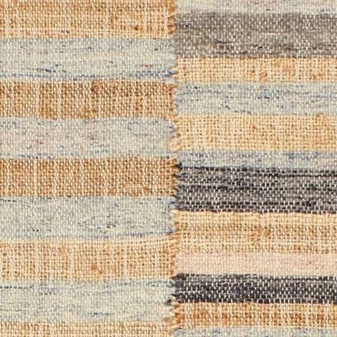 Ravel Stripe Handwoven Wool Rug Swatch | Blue