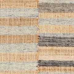 Ravel Stripe Handwoven Wool Rug Swatch | Blue