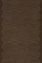 Isolated view of Brown Rectangle Ondine Solid Wool Rug by Nate Berkus, showcasing its design