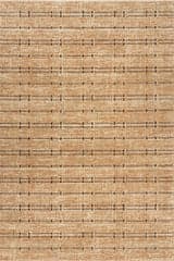 Isolated view of Tan Rectangle Tracewire Bohemian Striped Rug, showcasing its design