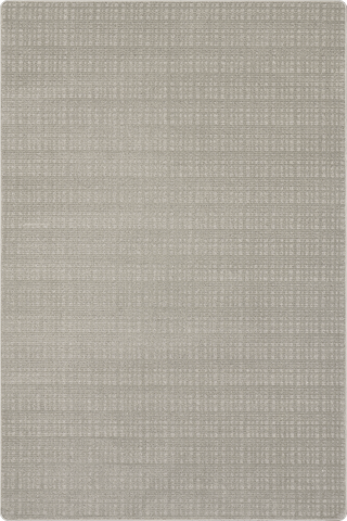 Isolated view of Grey Rectangle Stilt Micro-Crosshatch Custom Rug, showcasing its design