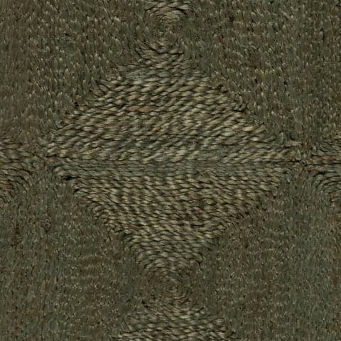 Laux Textured Handmade Jute Rug Swatch | Green