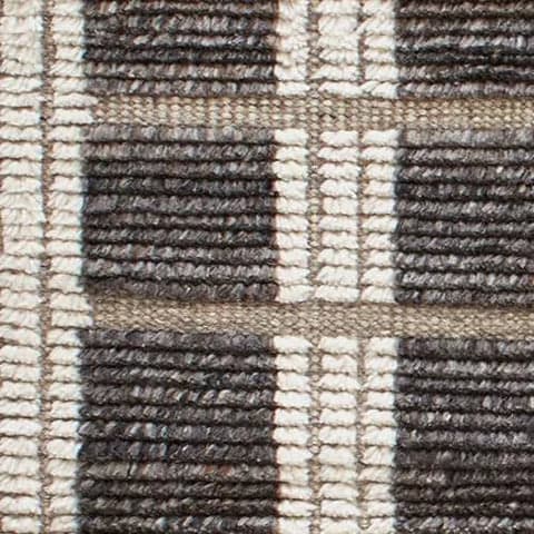 Tory Hand Knotted Wool Rug Swatch | Grey/Ivory