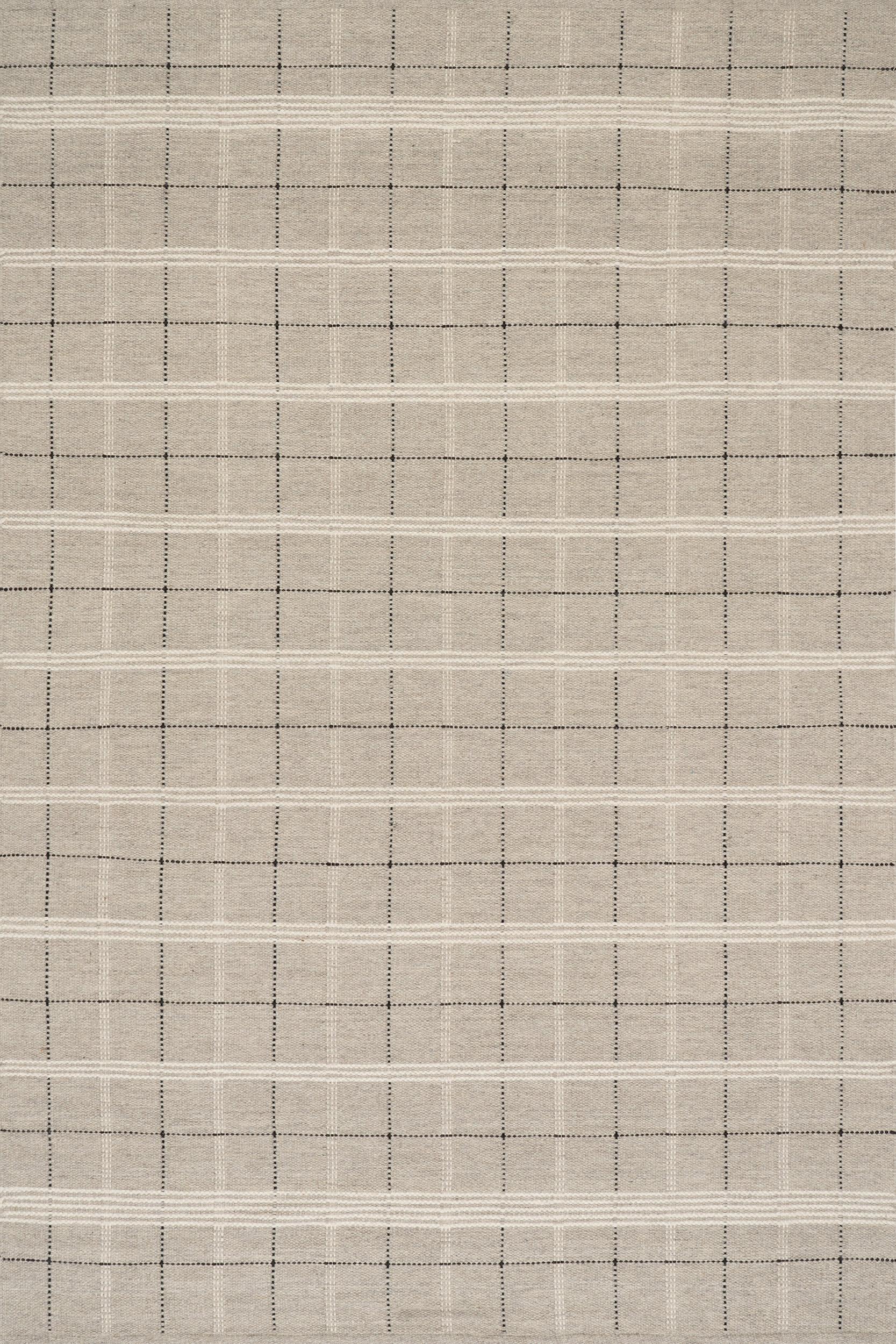 Downing Plaid Wool Rug by Nate Berkus | Grey – Rugs USA