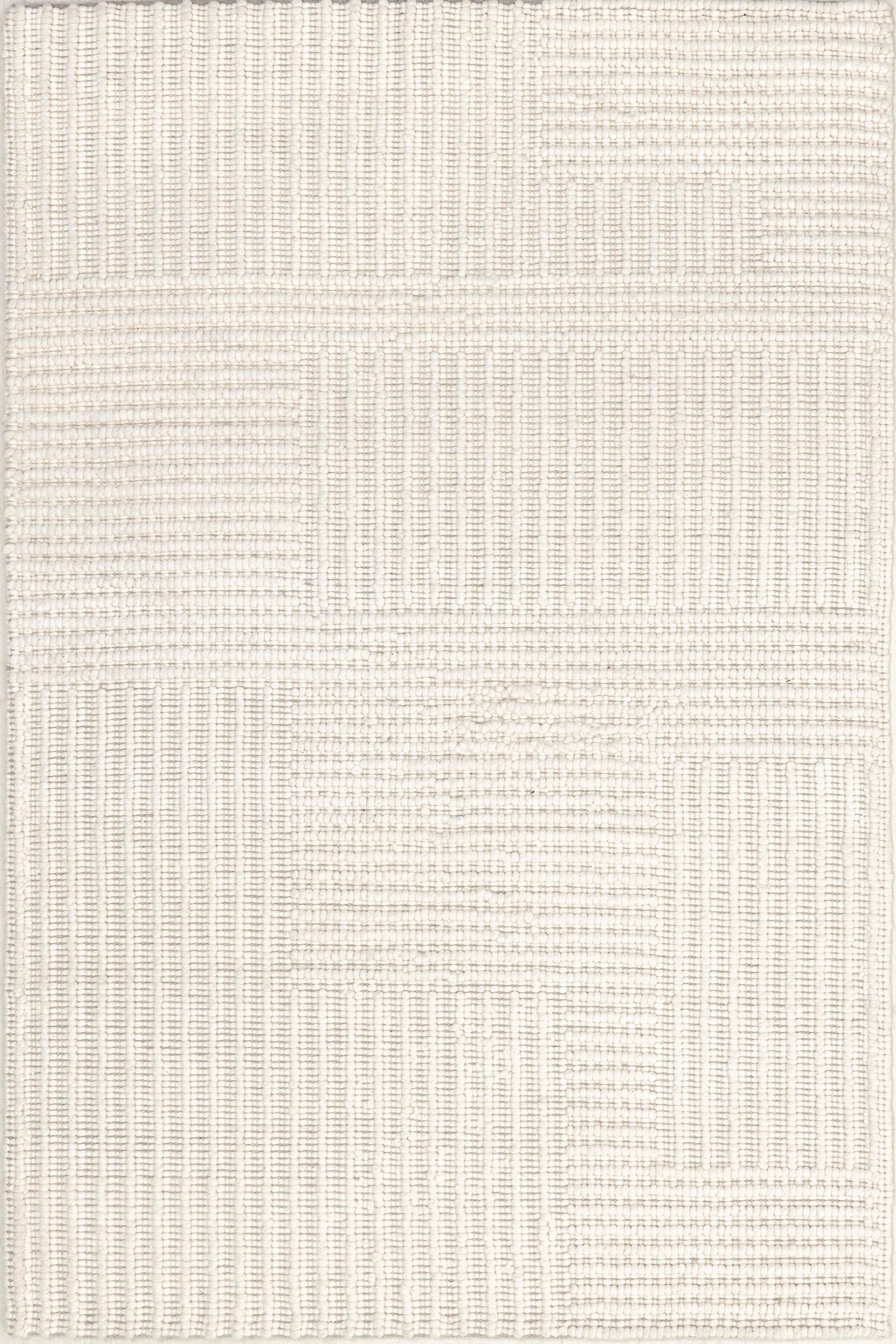 Skye Modern High-Low Rug | Ivory