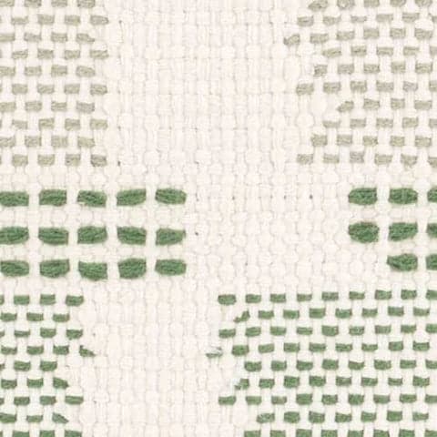 Tread Lightly Handwoven Cotton Rug Swatch | Green