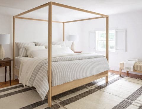 Lush Linen Stripe Sham | Charcoal