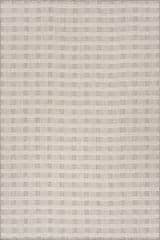 Isolated view of Grey Rectangle Briara Farmhouse Plaid Indoor/Outdoor Rug, showcasing its design