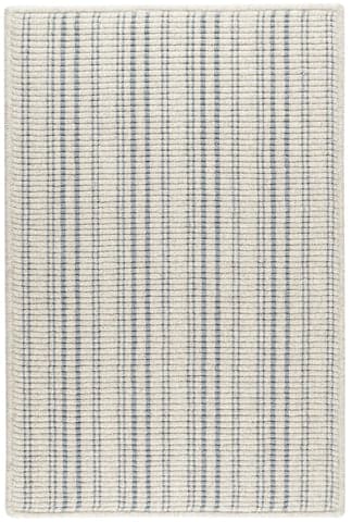 Warren Ticking Woven Wool Custom Rug | Slate